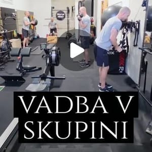 Vadba v skupini v studiu Telo in vadba